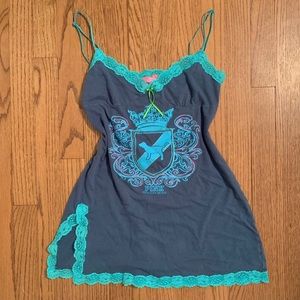 Victoria's Secret PINK blue slip dress